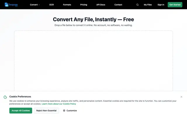 Screenshot of Docpose.cloud
