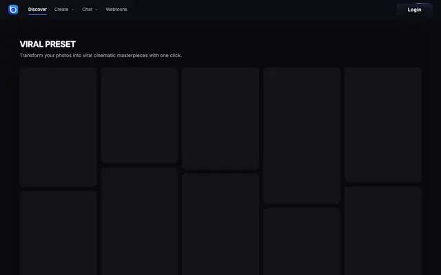 Screenshot of Bubio.ai — Create & Chat with AI Characters