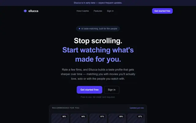 Screenshot of Ellucca