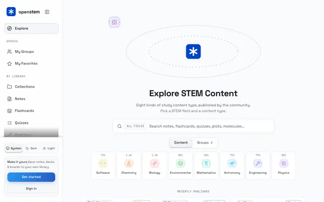 Screenshot of openstem — code skills that finally stick