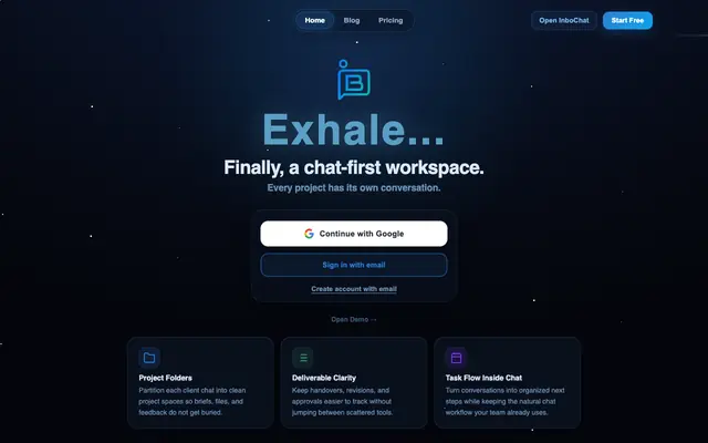 Screenshot of InboChat