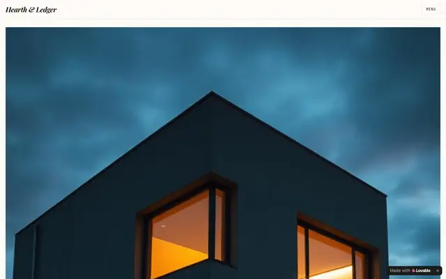 Screenshot of Hearth & Ledger — Buy & Sell Architectural Homes