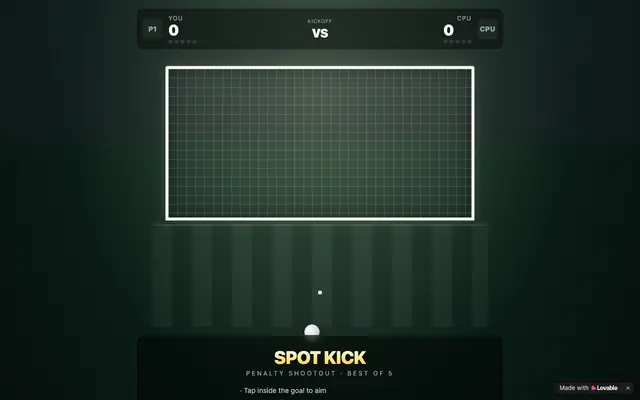 Screenshot of Spot Kick — Penalty Shootout