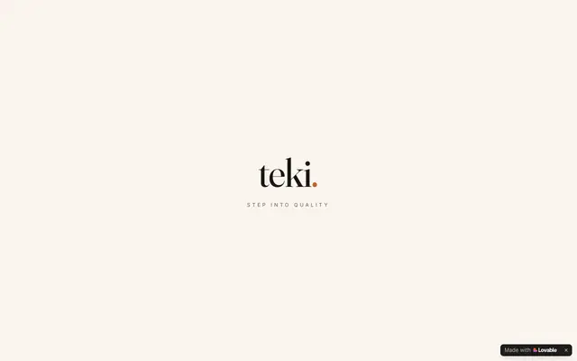 Screenshot of Teki — Premium shoes for every step