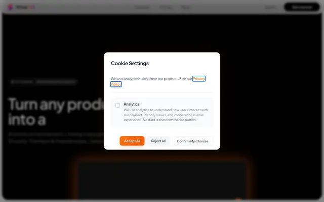 Screenshot of EnhanSell — AI Product Photo Enhancement