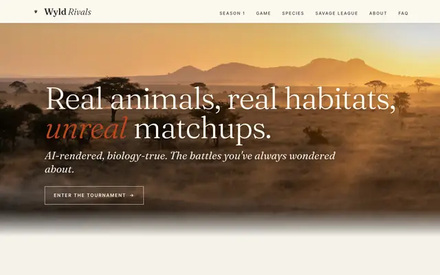 Screenshot of Wyld Rivals — Every creature has a place on Earth