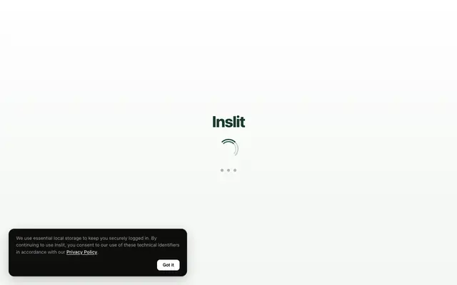 Screenshot of Inslit — UX Research & Usability Testing Platform