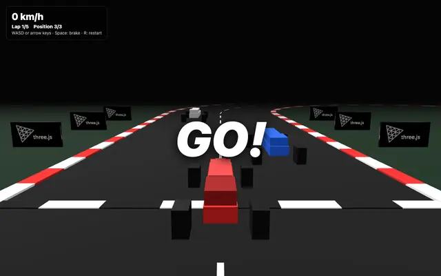 Screenshot of Race in Cubes