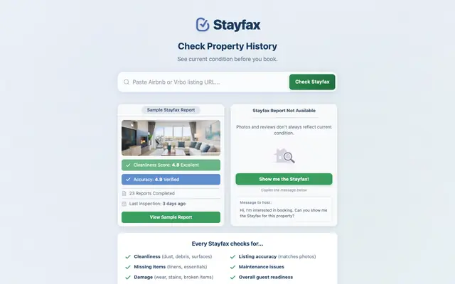 Screenshot of STAYFAX - Official Site - Know Before You Book