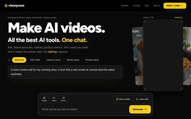 Screenshot of ViewPress