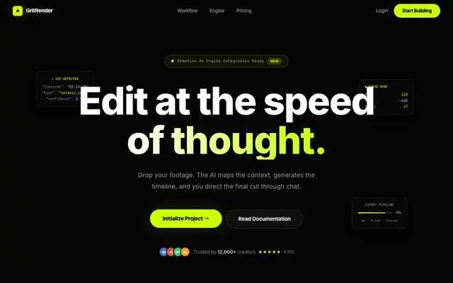 Screenshot of GritRender