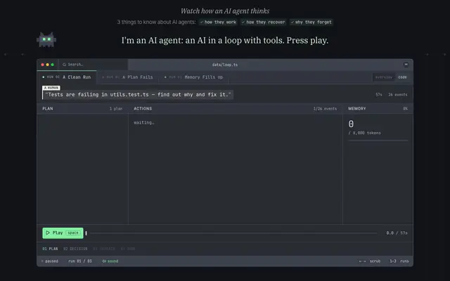 Screenshot of Watch How an AI Agent Thinks