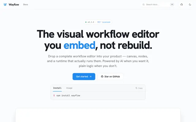 Screenshot of Wayflow