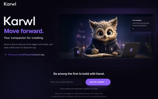 Screenshot of Karwl - Create SEO-optimized blog posts on Autopilot