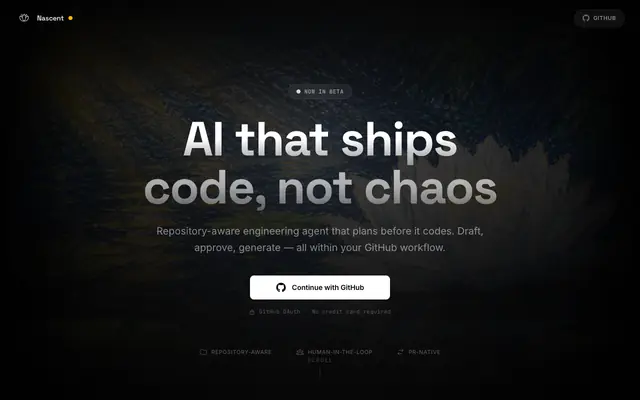 Screenshot of NascentAI