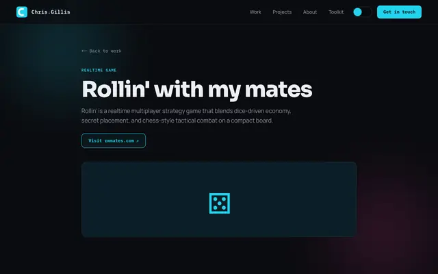 Screenshot of Rollin' with my mates — Chris Gillis
