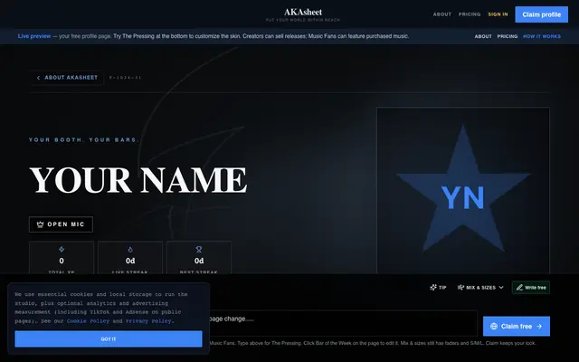 Screenshot of Bar 4 Bar