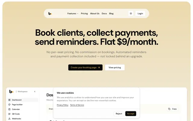 Screenshot of Online Appointment Scheduling for Individuals & Businesses | Onbookr