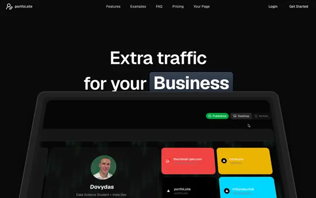 Screenshot of Portfolio — Stand Out in Your Job Search