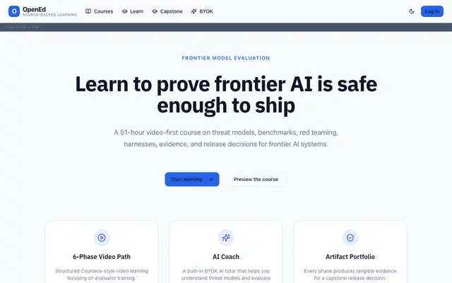 Screenshot of OpenEd