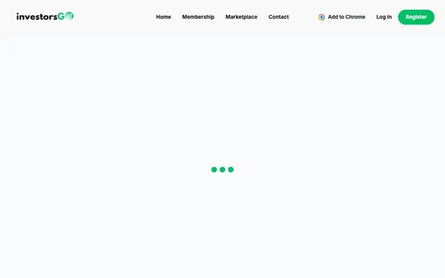 Screenshot of investorsGo: Where Founders Get Discovered & Funded