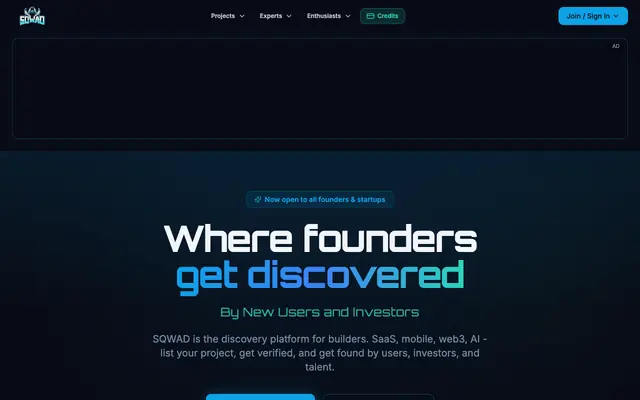 Screenshot of SQWAD