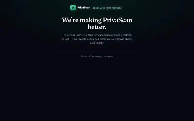 Screenshot of PrivaScan — AI-Powered Privacy Policy Generator