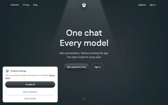 Screenshot of kral | One chat, every model