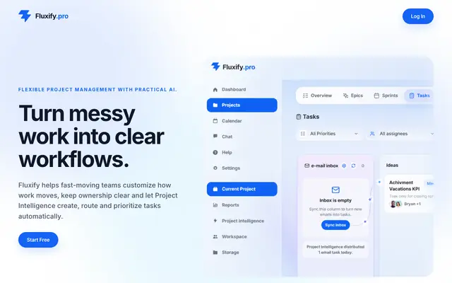 Screenshot of Fluxify.pro