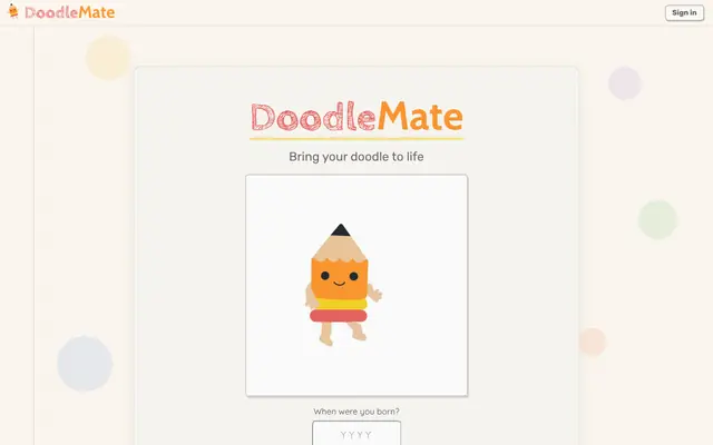 Screenshot of DoodleMate