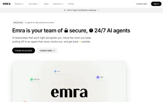 Screenshot of Emra - Create your Universe of Personal Apps - The Adaptive Operating System