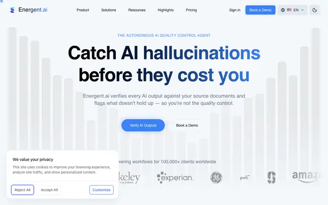 Screenshot of AI Data Analysis Tool | Energent.ai