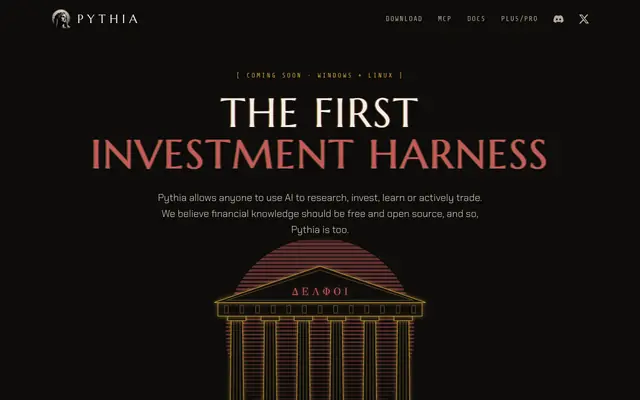 Screenshot of Pythia — Ask the Oracle