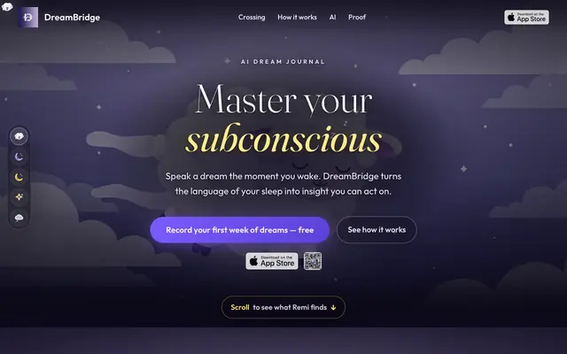 Screenshot of DreamBridge — AI Dream Journal