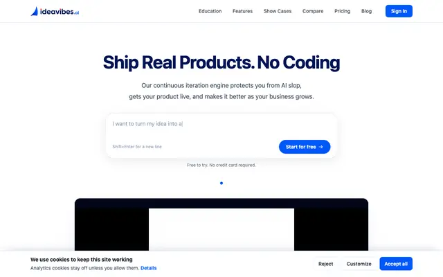 Screenshot of AI Team for Creators