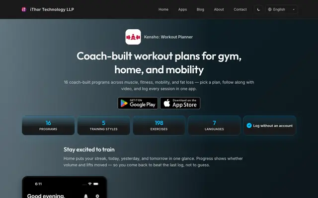 Screenshot of Kensho: Anime Fitness App | iThor Technology LLP