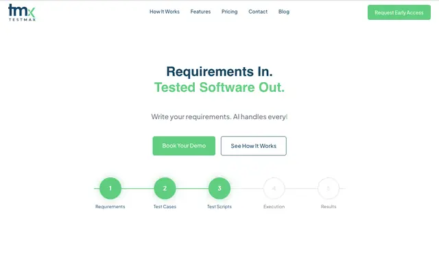 Screenshot of TestMax — AI-Driven Test Automation Platform