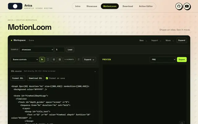 Screenshot of MotionLoom - GPU Effect Engine