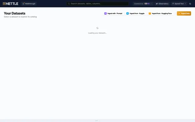 Screenshot of Nettle Workspace