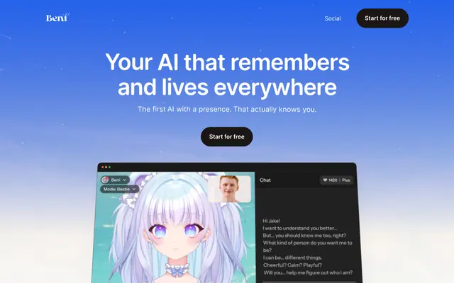 Screenshot of Beni AI