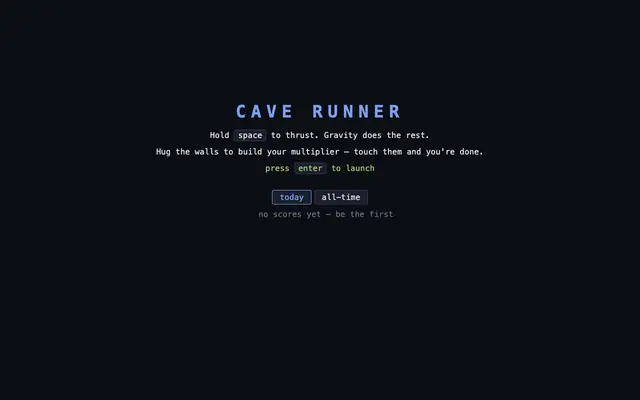 Screenshot of Cave Runner