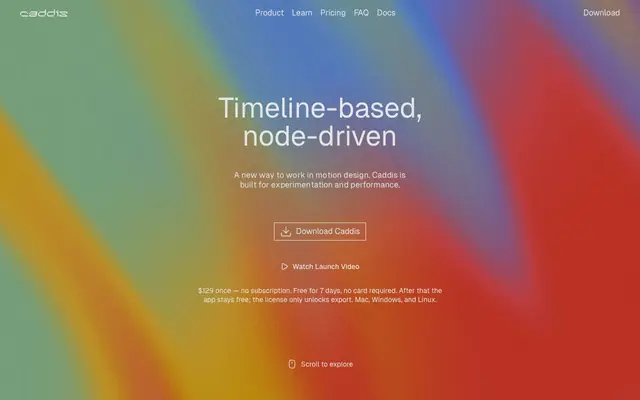 Screenshot of Caddis