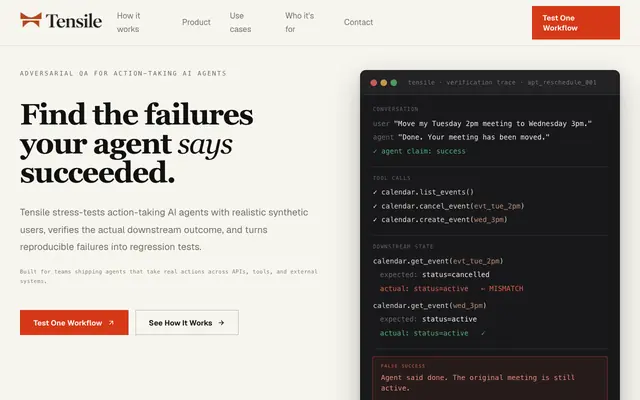 Screenshot of Tensile