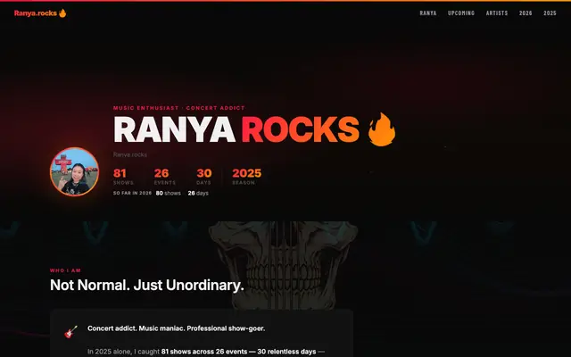 Screenshot of Ranya Rocks 🔥
