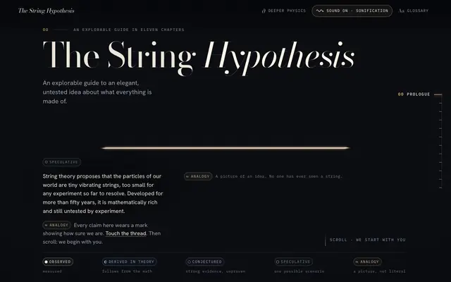 Screenshot of The String Hypothesis