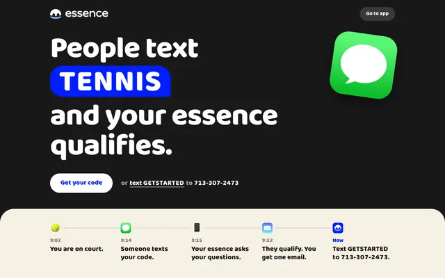 Screenshot of Essence