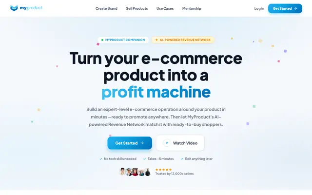 Screenshot of MyProduct — Turn your e-commerce product into a profit machine