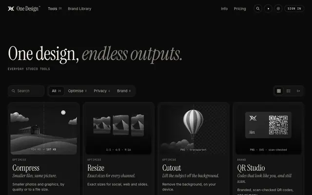 Screenshot of One Design