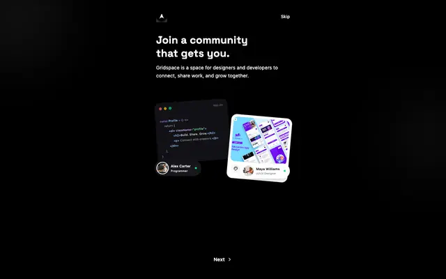 Screenshot of gridspace