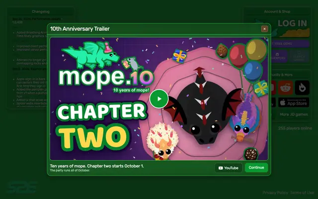 Screenshot of mope.io